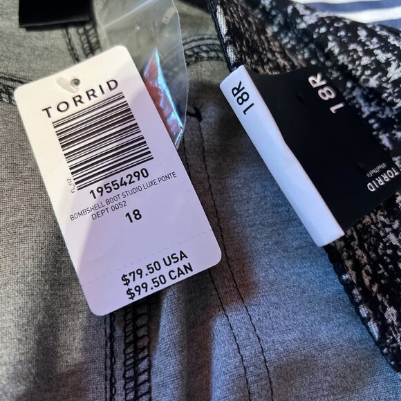 BNWT Torrid Luxe Studio Bootcut Trousers. Size 18R - Picture 3 of 5